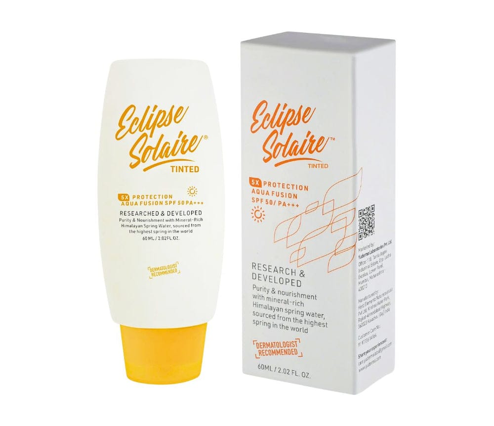 ECLIPS Solaire Aqua Fusion SPF 50PA+++ UVA,UVB,IR & BR TINDED SUNSCREEN