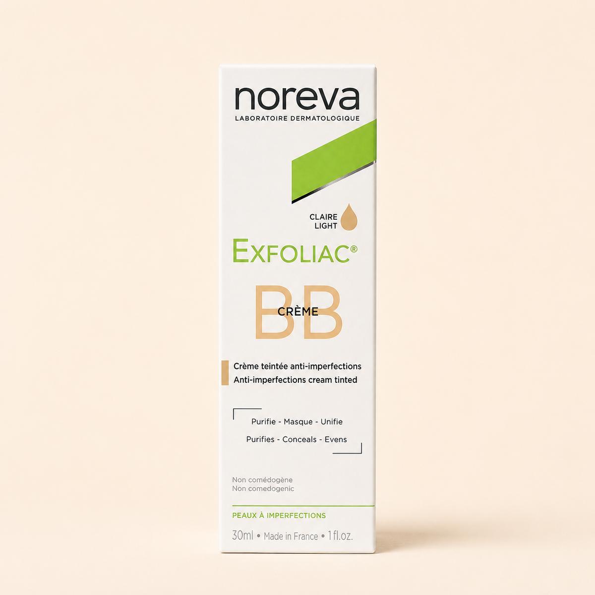 NOREVA EXFOLIAC BB CREAM LIGHT (30ML)