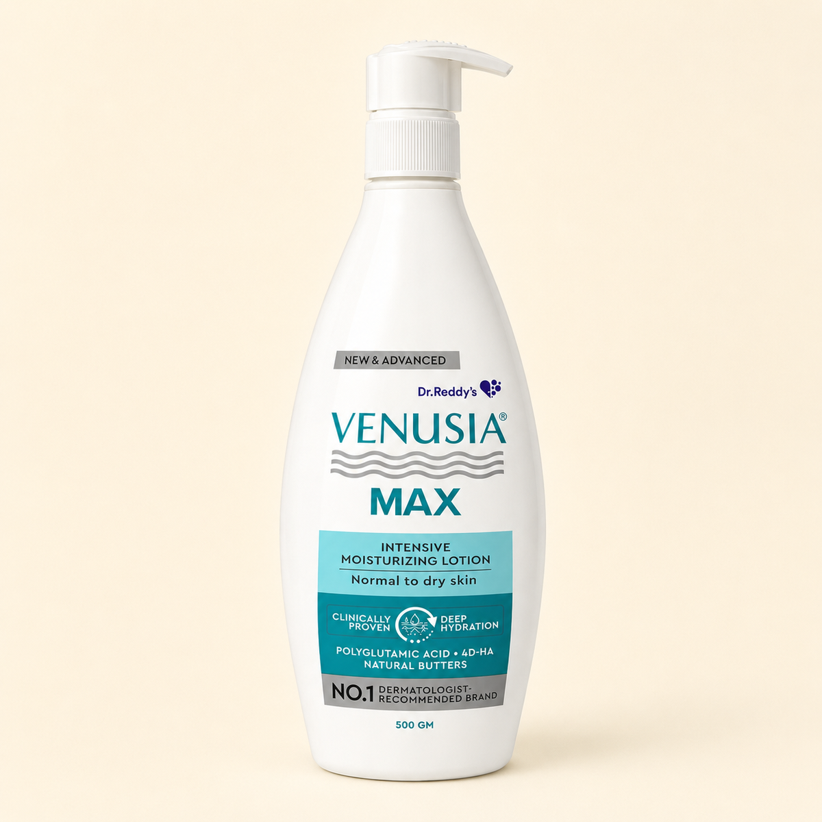 VENUSIA MAX INTENSIVE MOISTURIZING LOTION | PARABEN, ALCOHOL AND MINERAL OIL FREE. (500GM)