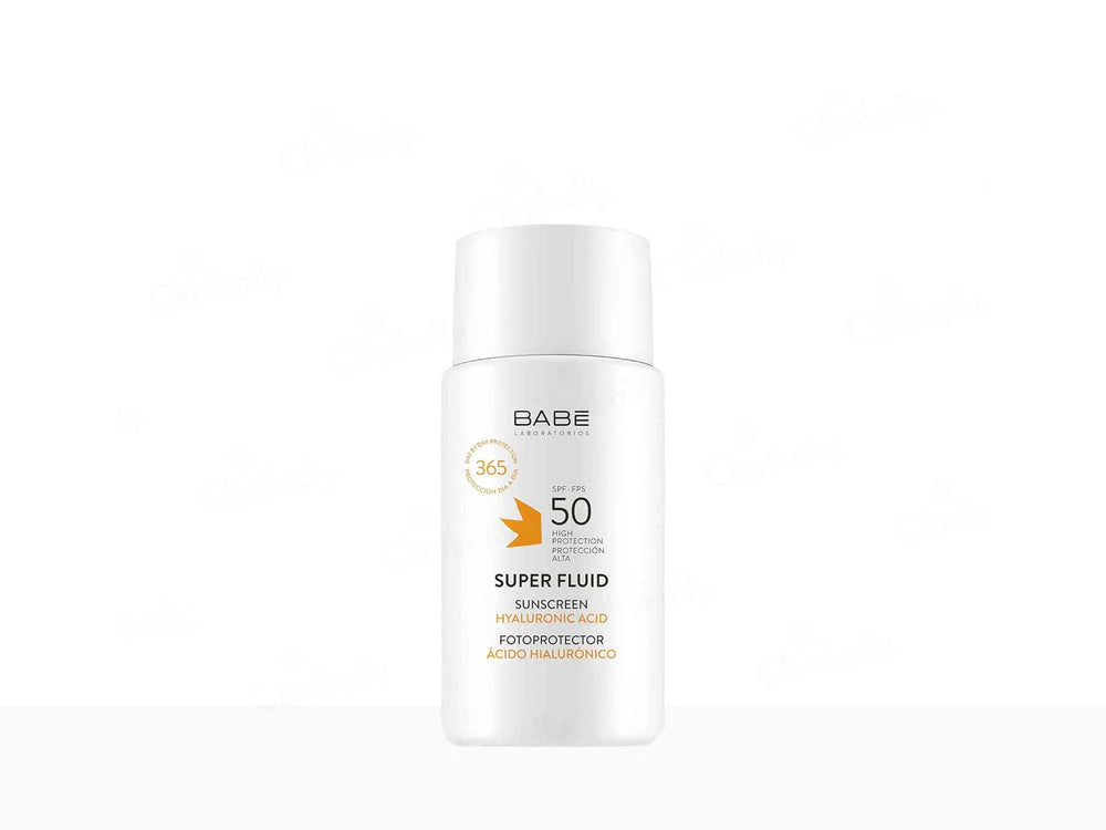 BABÉ SUPER FLUID COLOR (TINTED) Sunscreen  HYALURONIC ACID