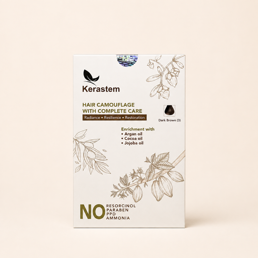 KERASTEM HAIR COLOUR DARK BROWN  (100ML)