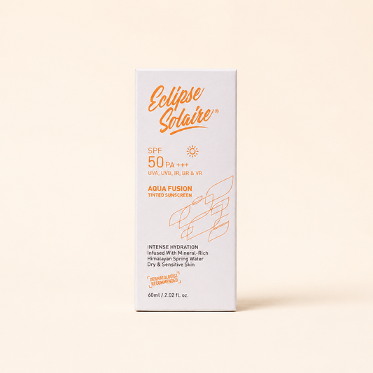 ECLIPSE SOLAIRE TINTED 5X PROTECTION AQUA FUSION SUNSCREEN SPF 50 PA+++   (60ML)