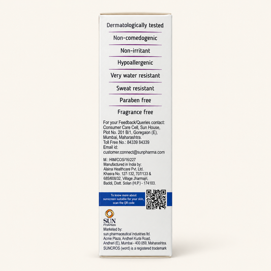 SUNCROS neo SUNSCREEN GEL SPF 75 PA+++,12 HRS PROTECTION  (50GM)