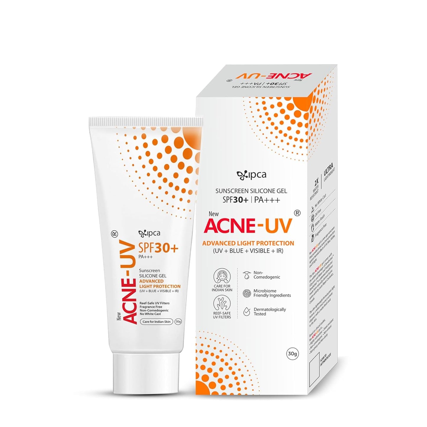 New Acne-UV advanced light protection sunscreen silicone gel SPF 30+