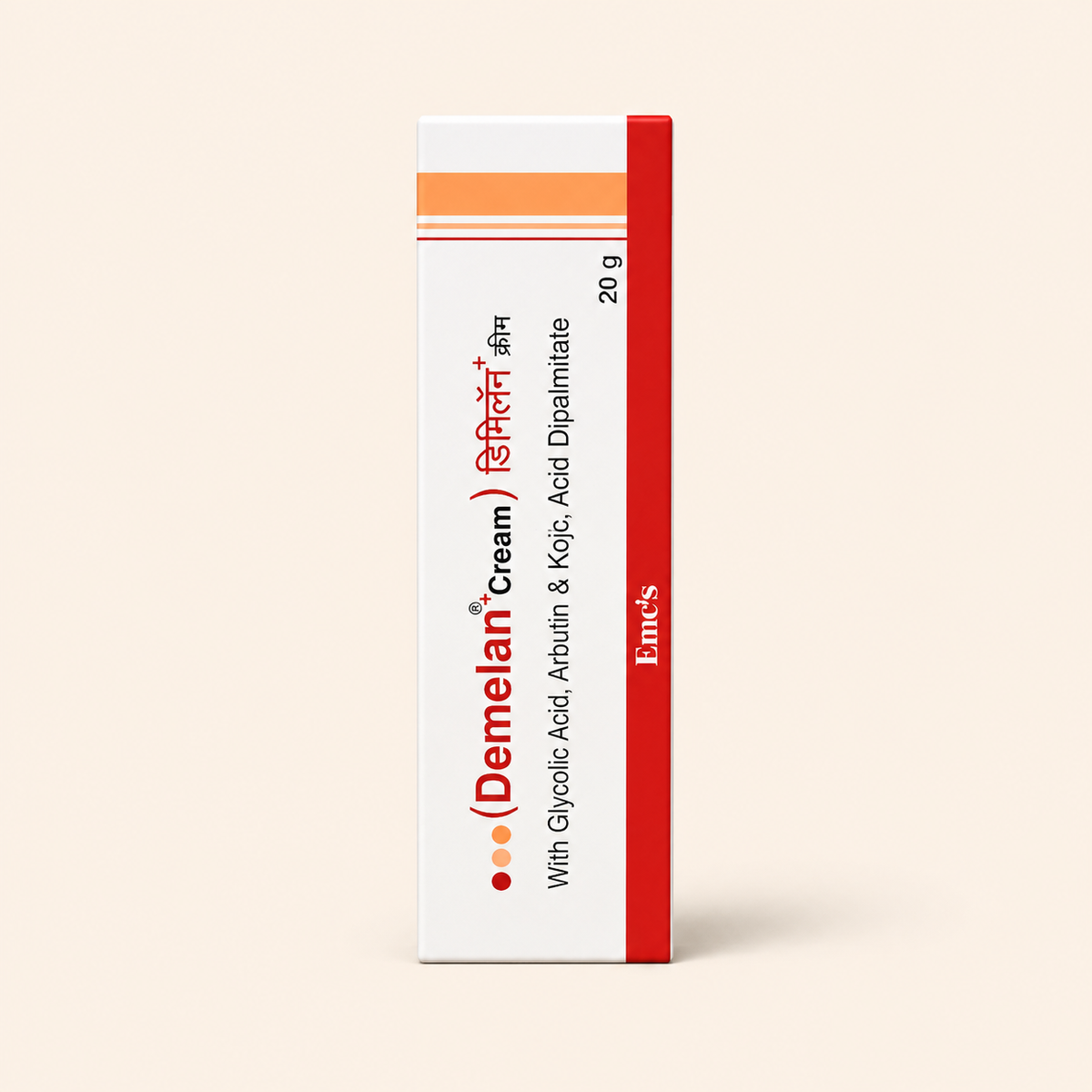 DEMELAN PLUS CREAM WITH GLYCOLIC ACID, ARBUTIN AND KOJIC ACID DIPALMITATE (20GM)