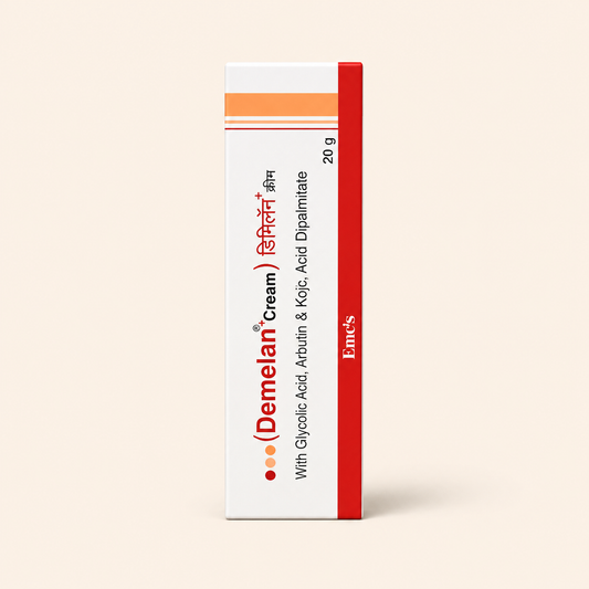 DEMELAN PLUS CREAM WITH GLYCOLIC ACID, ARBUTIN AND KOJIC ACID DIPALMITATE (20GM)