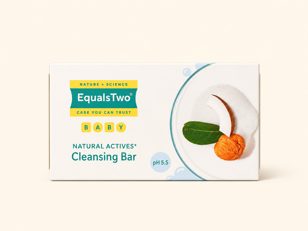 EQUALS TWO BABY NATURAL ACTIVES CLEANSING BAR (75GM)