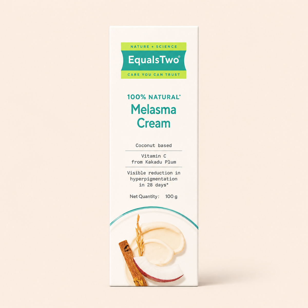 EQUALS TWO 100% NATURAL MELASMA CREAM (100 GM)