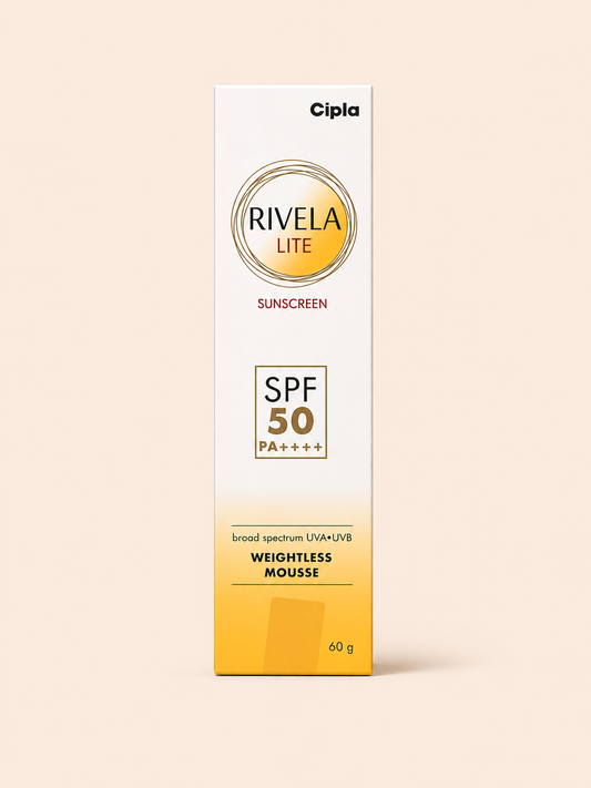 RIVELA LITE WEIGHTLESS MOUSSE BROAD SPECTRUM UVA/UVB SUNSCREEN | BRONZE SPF 50+