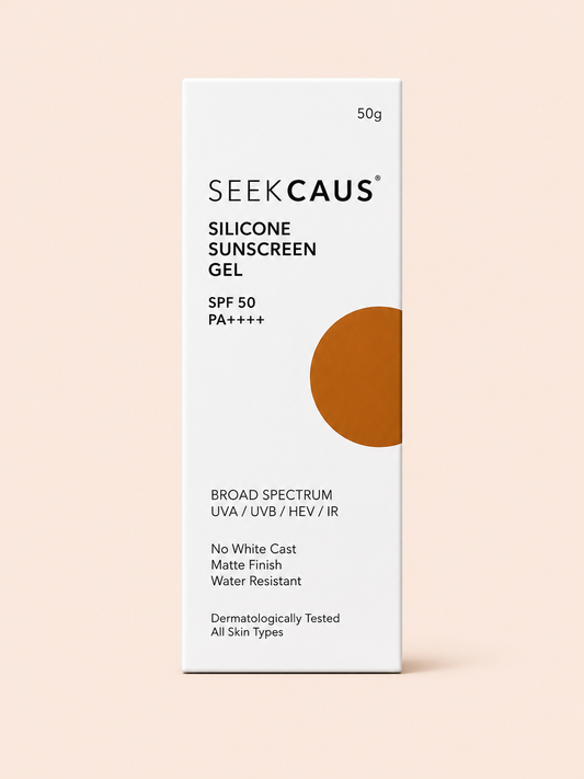 SEEKCAUS SILICONE SUNSCREEN GEL SPF 50 PA++++  (50GM)