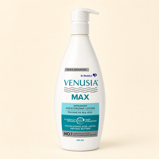 VENUSIA MAX INTENSIVE MOISTURIZING LOTION | PARABEN, ALCOHOL AND MINERAL OIL FREE. (500GM)